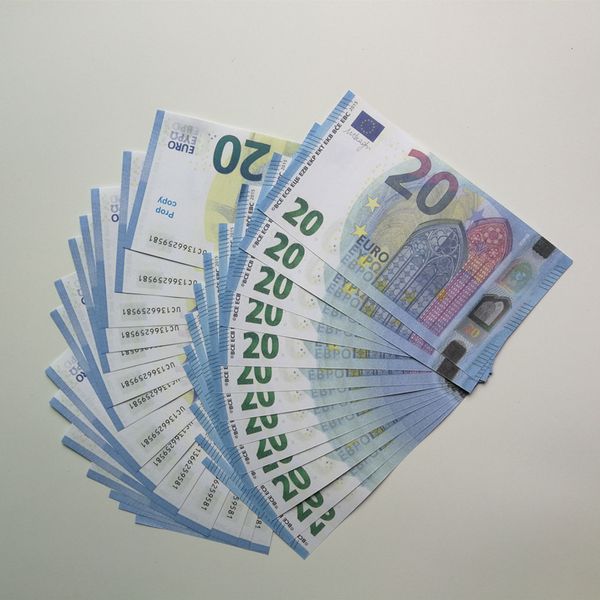 Dinheiro falso 10 20 50 100 200 euros dinheiro libra realista brinquedo barra cópia moeda filme dinheiro falso-boletos