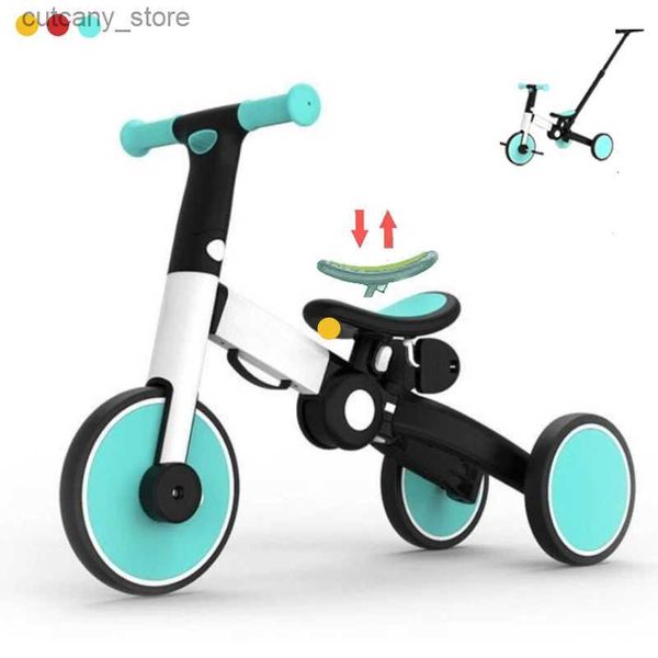 Fahrräder Ride-Ons Baby-Laufrad für Jungen und Mädchen im Alter von 1–5 Jahren, Geschenke zum ersten Geburtstag im Vorschulalter, zusammenklappbare Kleinkinderfahrräder mit Schiebehand, Baby L240319