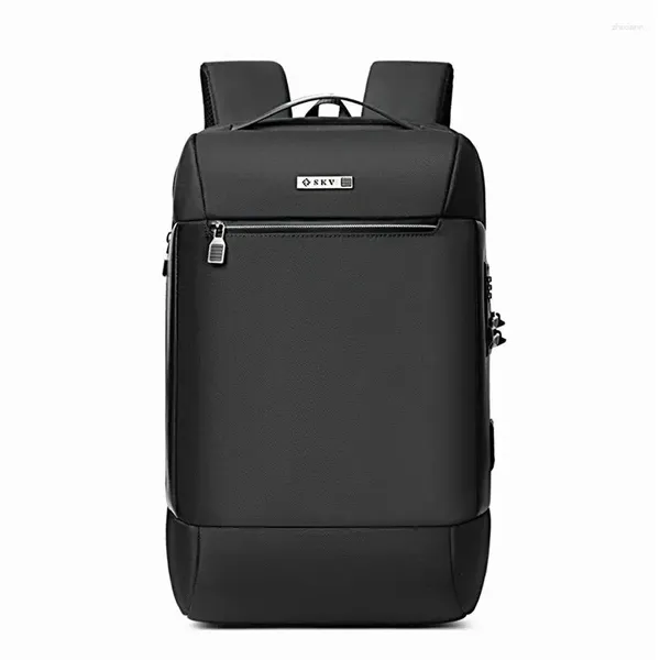 Mochila 17 polegadas Homens de negócios Luxo Anti-roubo À Prova D 'Água Laptop S USB Carregamento Saco de Viagem Design Estético