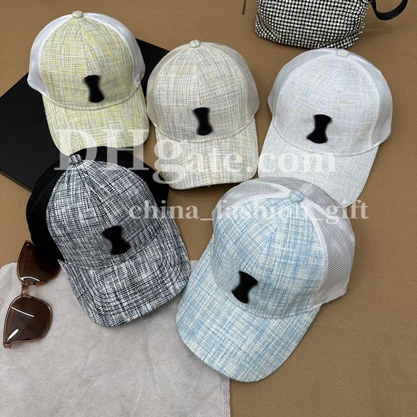 Tasarımcı Beyzbol Kapakları Lüks Golf Şapkaları Mesh Patchwork Nefes Alabaş Şapka Erkek Kadın Yaz Şapkaları Tatil Güneş Şapkası