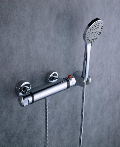 Rubinetto termostatico per vasca da bagno freddo Doccia e tubo flessibile Rubinetto da cucina cromato Miscelatore vendita stile europeo Doccia in ottone 1404441