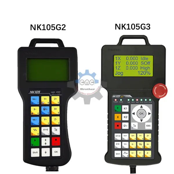 Birleştiriciler NK105 G2 G3 DIY 3AXIS 4AXIS CNC Hareket Kontrol Sistemi Ahşap Gravür Makinesi Tutamak Çevrimdışı Kontrolör Weihong