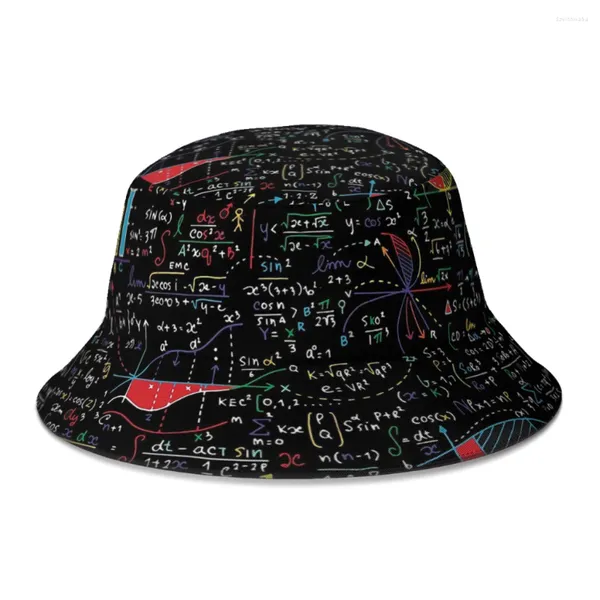 Berets Erstaunliche Welt der Mathematik Code Geek Linux Eimer Hut für Frauen Männer Teenager faltbare Bob Angelhüte Panama Cap Streetwear
