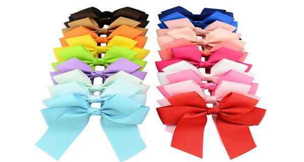 Bebek kızlar Yay Salkılar Barrette Grograin Şerit Yaylar Timsah klipsli Toddler Pinkweel Cheer Yay Çocuklar İçin Saç Aksesuarları K4457535