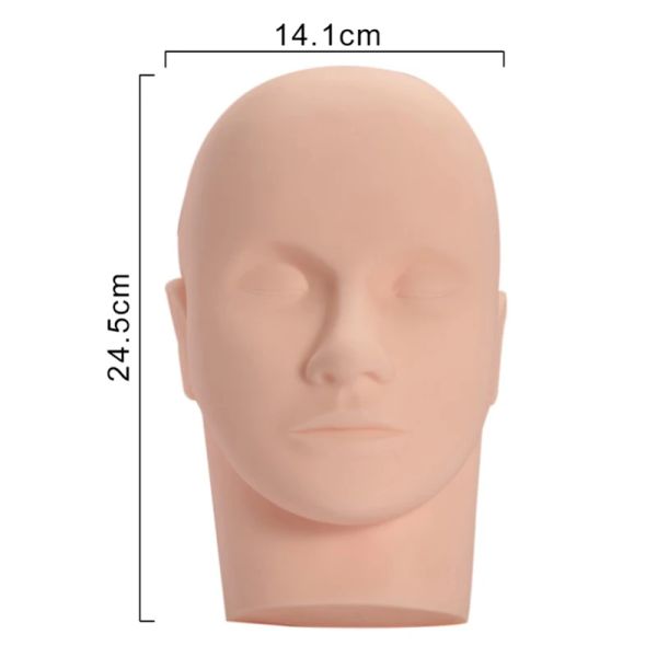 Accesories Massage Mannequin Head Flat Eye Eye Eshial Eshial Ense Ensension Practice Practic