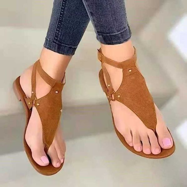 Sandalen 2023 Heißer Verkauf Schuhe für Frauen Basic Damen Sommer Strand Flip-Flop Casual Flats Mode Gladiator H2403256