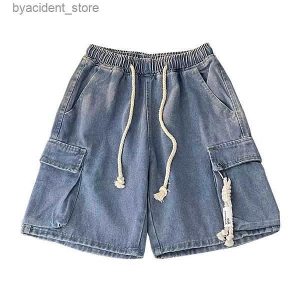 Männer Shorts 2023 Neue Sommer Männer Shorts Männer Jeans Shorts Plus Größe Mode Designer Shorts Baumwolle Jeans Herren Slim Jeans Shorts M-5XL L240320