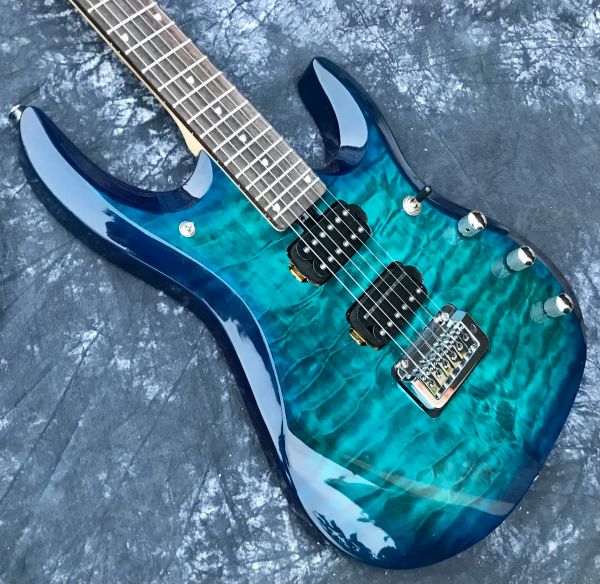 Gitarre John Petrucci Signatur transparent seeblau Ernie Ball Music Man JP6 Gitarre Kostenloser Versand Musicman Gitarre