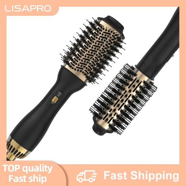 Кисти LISAPRO HotAir Brush 2,0 Onestep, фен, щетка для увеличения объема, многофункциональный стайлер, профессиональная домашняя прямая щипцы для завивки волос