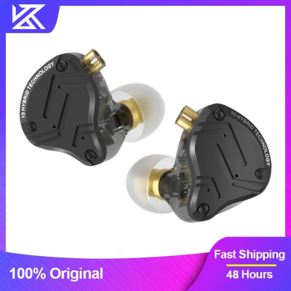 Cuffie originali KZ ZS10 Pro X auricolari cablati in ear HIFI auricolari bassi sport cuffie con cancellazione del rumore gioco musicale auricolare con microfono