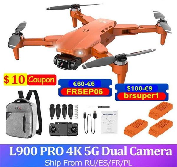 Drone GPS L900 PRO 4K con fotocamera FPV 5G Quadcopter Brushless 1 2KM 28min Volo RC Elicottero HD sotto 250g 211027272n3926291