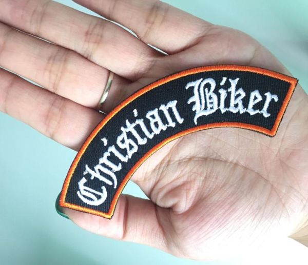 Qualità Christian Biker Rocker Bar Club Motociclista Uniforme Ricamata con Ferro da Stiro Cucire sul Distintivo Applique Patch 8155232