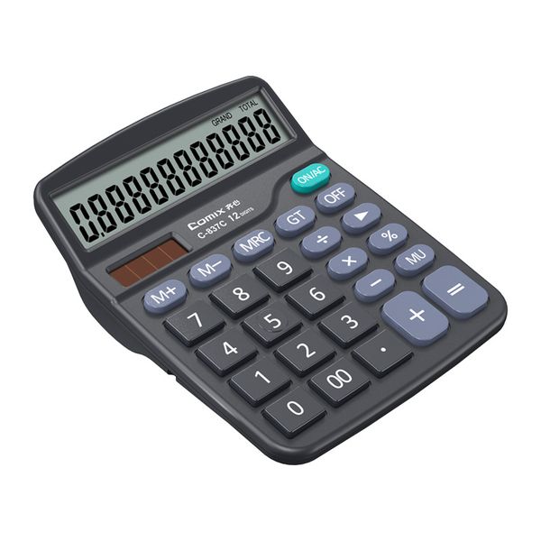 Calculadora de mesa, calculadora de mesa LCD de 8 dígitos, pequena, preta