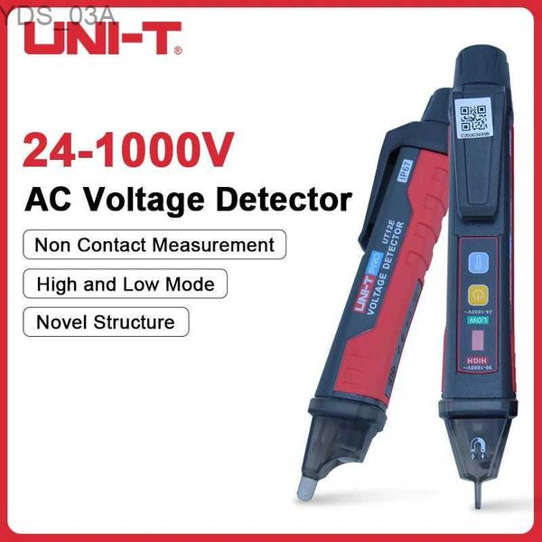 Strommesser UNI-T Berührungsloser Spannungsstift AC-Spannungsdetektoranzeige 24V-1000V Elektrischer Sensorteststift UT12D/UT12E/UT12M 240320