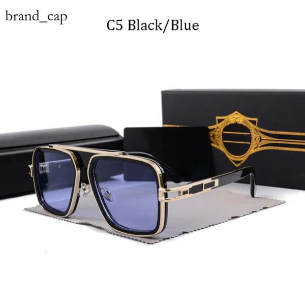 DITA Óculos de sol 2024 Mens Womens Vintage Sunglasses Square Women Sun Glasses Fashion Designer Shades Luxury Golden Frame Sunglasses UV400 Gradiente LXN-EVO 1432