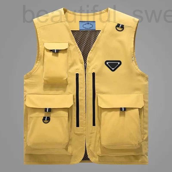 Gilet da uomo gilet firmato Cappotto firmato Estate Sport all'aria aperta casual multitasche multifunzionale sottile scollo a V Cappotto da donna moda JGHU