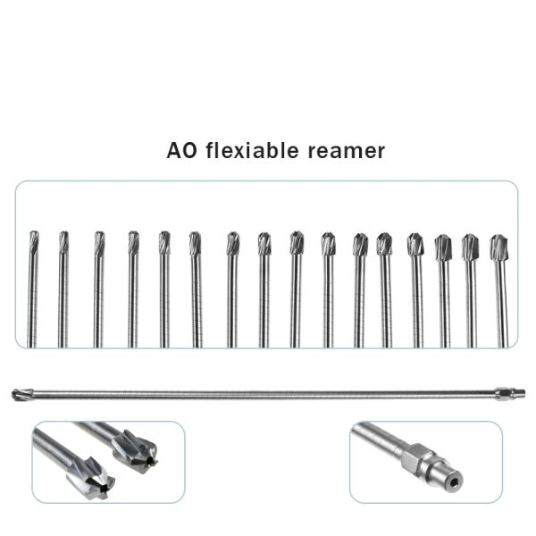 Kits Flexiable Reamer AO Intramedullärer Nagel Kanülierter weicher Bohrer Orthopädisches Instrument