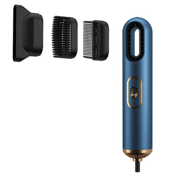 Secadores 3 em 1 secador de cabelo Profissional secador de cabelo elétrico Air Azul Luz negativa Brush para viagens em casa Um plugue da UE