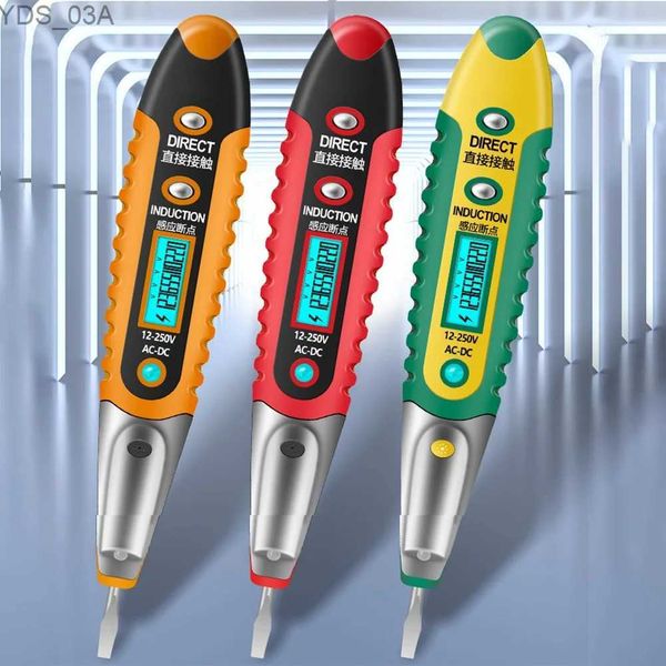 Измерители тока, 1 шт., цифровой тестер, карандаш, бесконтактная тестовая ручка Saft, AC DC 12-250 В, тестер, электрический ЖК-дисплей, отвертка, индикатор напряжения 240320