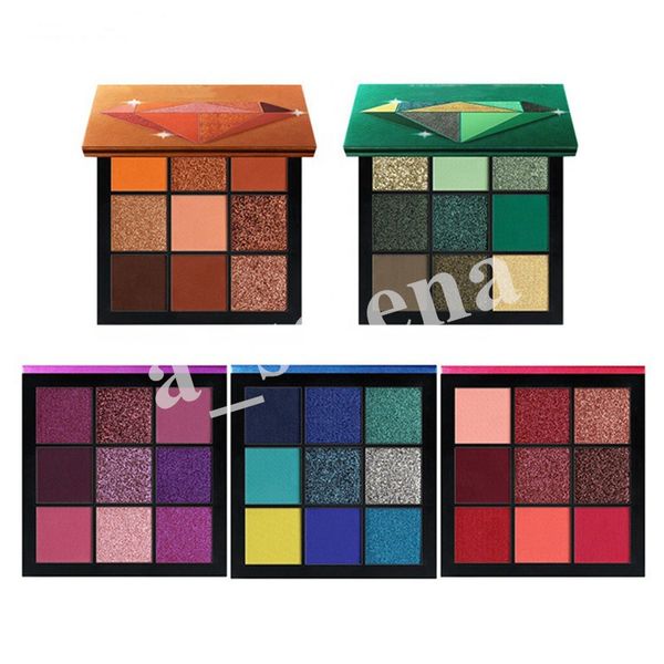 9 цветных теней для век с бриллиантами EMERALD RUBY TOPAZ AMETHYS SAPPHIRE Shimmer Matte Eyeshadow