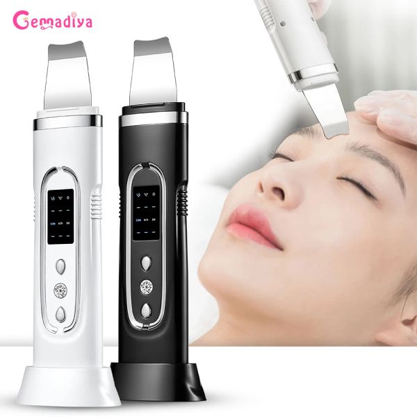 Scrubber Scrubber per la pelle ad ultrasuoni Elettrico Pulizia del viso Poro Detergente profondo Acne Rimozione di comedone Peeling Pala Dispositivo Macchina di bellezza