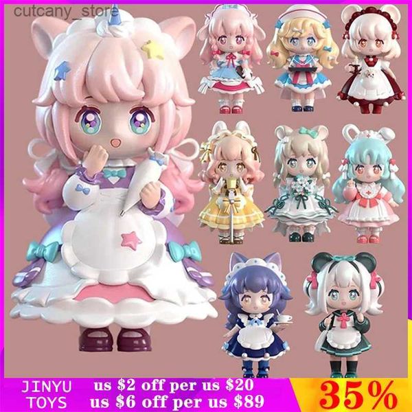 Aktionsspielfiguren Original Ninizee Delicious Company Celebration Series Blind Box Kawaii Anime Actionfigur Sammlerstück Designerpuppe Trendiges Spielzeug L240320