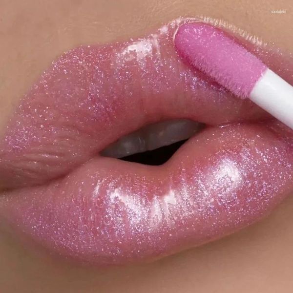 Lip Gloss Mudança de Cor Brilhante Sexy Perolado Glitter Batons À Prova D 'Água Duradoura Hidratante Plumping Lábios Maquiagem Cosméticos