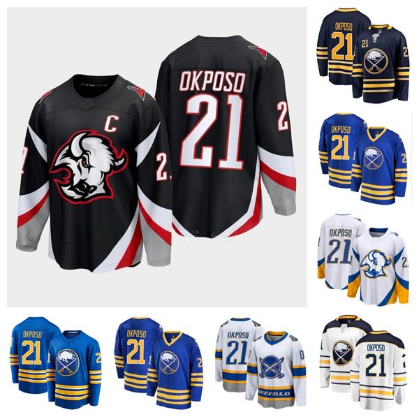 Buffalo''Sabres''Men Women Youth #21 KYLE OKPOSO Maglia da hockey Heritage Classic cucita