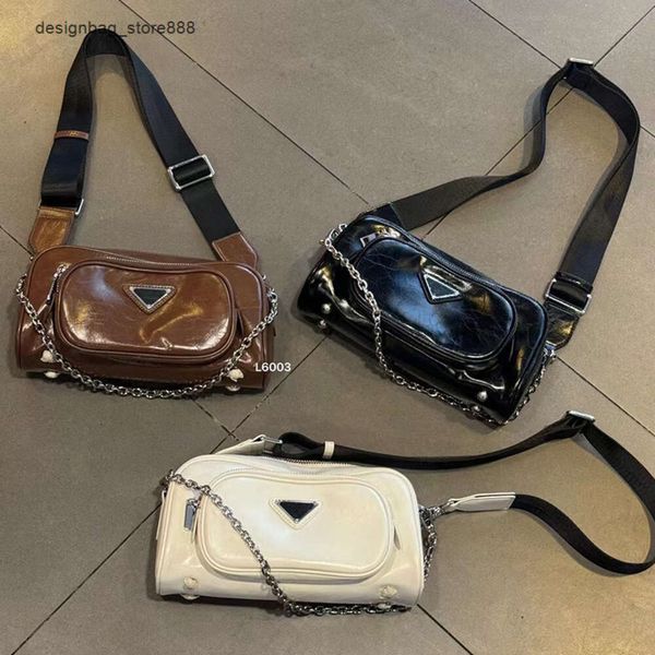 Toptan Perakende Marka Moda Çantaları Yağ Balmumu İnek Millet Yumuşak Deri Çanta Yeni Şık ve Şık Çanta Bir omuz Crossbody Womens için çok yönlü