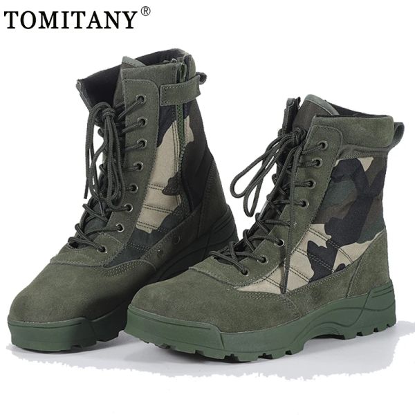 Botas inverno novo tático botas militares masculam botas especiais da força do deserto combate botas do exército dos EUA.
