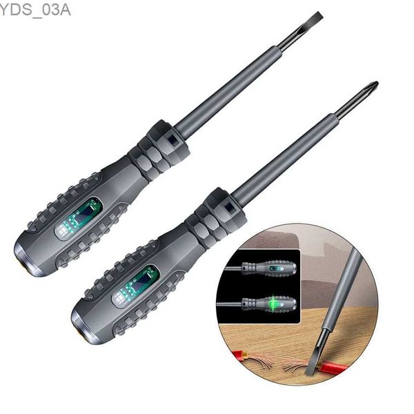 Medidores de corrente 1pc Chave de fenda Caneta elétrica de alto torque Caneta elétrica colorida Destaque de detecção de tensão Caneta Chave de fenda Lápis elétrico 240320