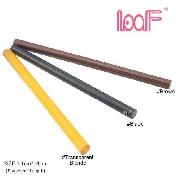 Bastoni LOOF Commercio all'ingrosso 20 pz 1.1*18 cm Hot Melt Colla Stick per Cheratina Fusion Per Uso Generale Estensione Dei Capelli Strumenti di Fissaggio