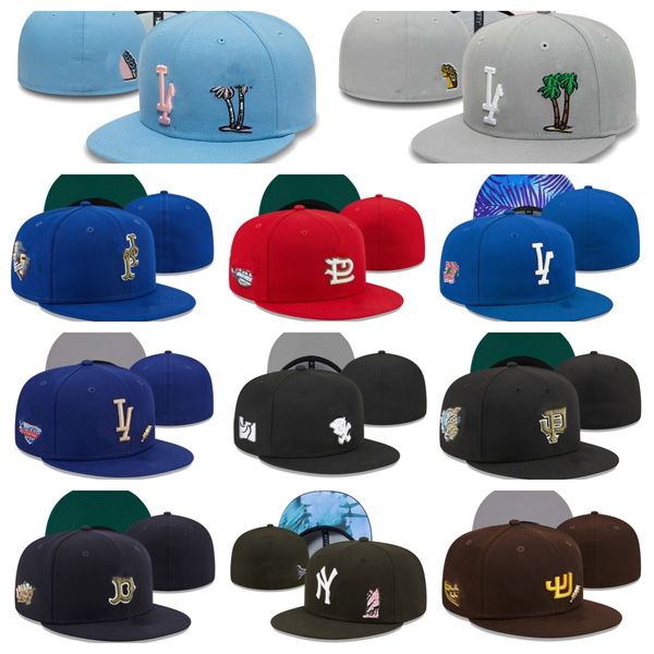 cappelli Snapback aderenti Tutte le squadre basket Cappellini con lettere regolabili Sport Ricamo all'aperto Completamente chiuso Luxurys Vendita Cappello flessibile in pelle Ordine misto berretto nuova era