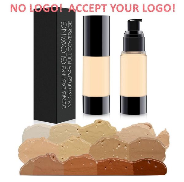 No Brand 25 Color Face Bases Vakuumflasche Foundation Waterproof Concealer Full Coverage akzeptieren Sie Ihr Logo5132609