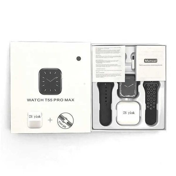 Другая электроника WATCH T55 PRO MAX Bluetooth-наушники и умные часы 2-в-1 комплект i12W26promax J240320