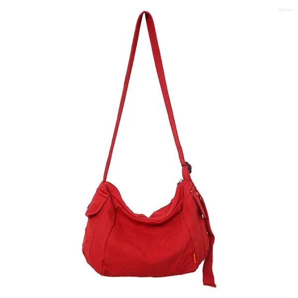 Borse a tracolla Borse da donna in tela Borsa sotto le ascelle alla moda Casual Semplice tracolla regolabile Portatile Elegante Grande capacità per il fine settimana