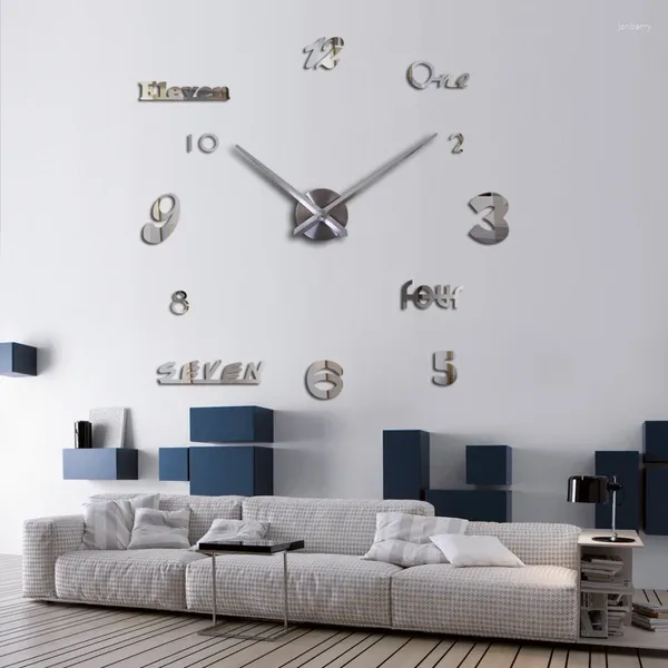 Wanduhren Sonderangebot Diy Acryl Spiegel Uhr Quarzuhr Stillleben Moderne Große Wohnzimmer Dekoration Aufkleber