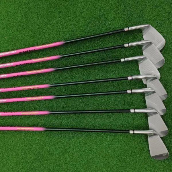 Kulüpler Roddio Golf Kulübü Silver Golf Lettle Bee Golf Kulüpleri CC Dövme Yumuşak Demir Dövme Demir Seti (4 5 6 7 8 9 P) 7pcs