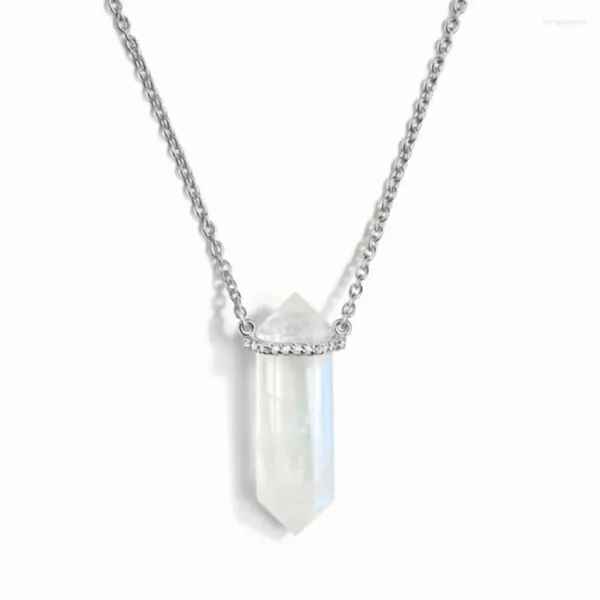 Цепочки Melynn, модное дизайнерское ожерелье из натурального лунного камня, подвеска из стерлингового серебра 925 пробы, принадлежности для изготовления ювелирных изделий
