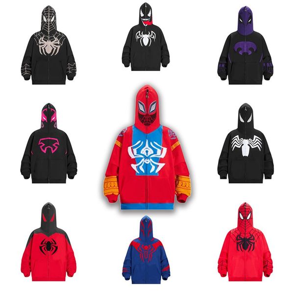 Erkek Hoodies Tasarımcı Birleştirme poster süveteri artı 5xl fermuarlı kazak sweatshirtes moda kapşonlu ceket sokak kıyafetleri