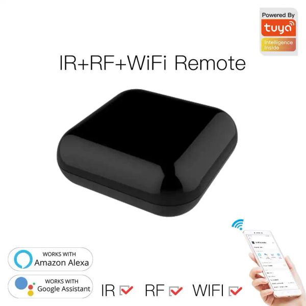 Controlla Moes WiFi RF IR Telecomando universale per elettrodomestici App Tuya Smart Life e controllo vocale