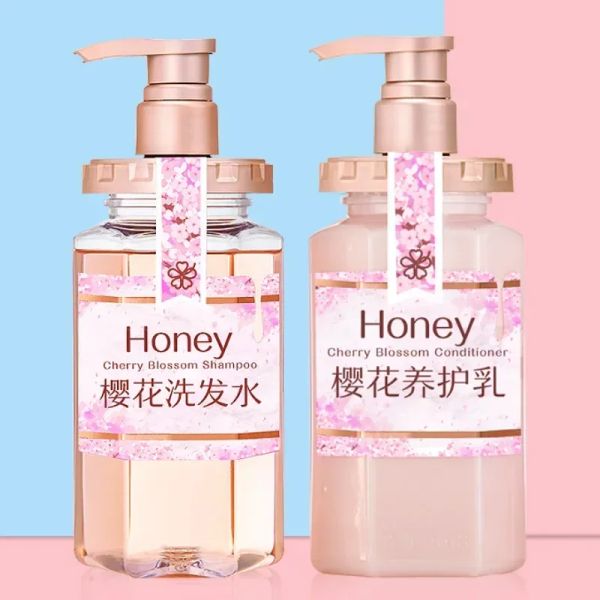 Shampoo Cherry Blossom Shampoo Fluffy Oilcontrol Conditioner Soomth Antihair Loss Set per la cura dei capelli Shampoo Balsamo Shampoo E Condicionador