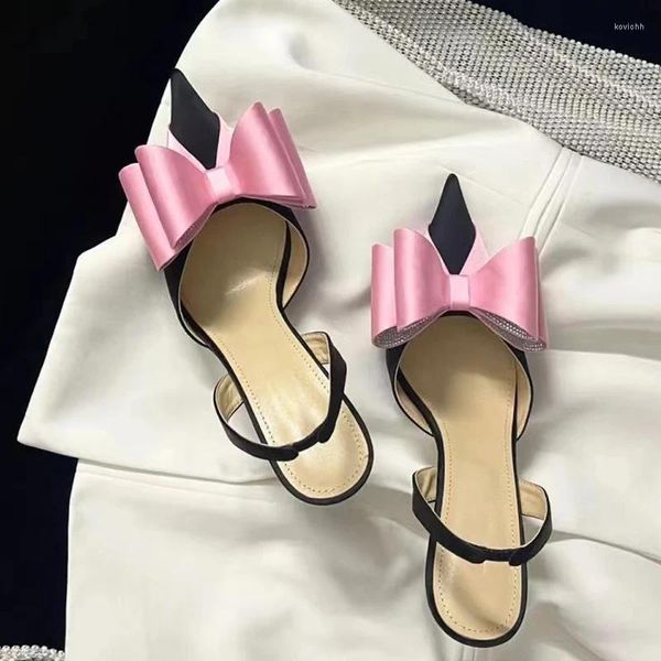 Sandalet Pembe Çat Tea Strap Kadınlar Yaz 2024 Rhinestone karışık renkler Slingback yüksek topuk moda ayakkabıları Kadınlar için