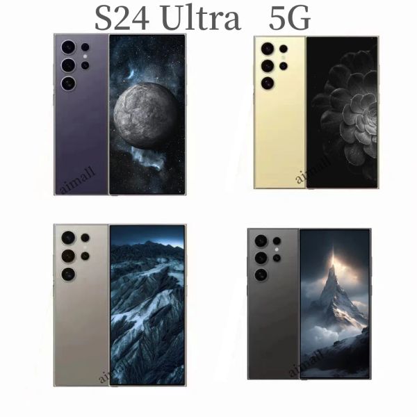 6,8 polegadas 5G S24 S23 Smartphone Desbloqueando tela de toque Android S23 Smartphone Phone de alta definição Display Reconhecimento facial de 64 GB 256GB 1TB