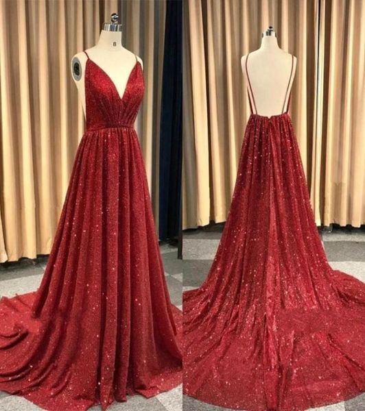 Glitz Red Lantejoulas Maternidade Vestidos de Baile 2020 Império Reflexivo Backless Spaghetti Longo Vestido de Noite Grávida Usa BC14939337716