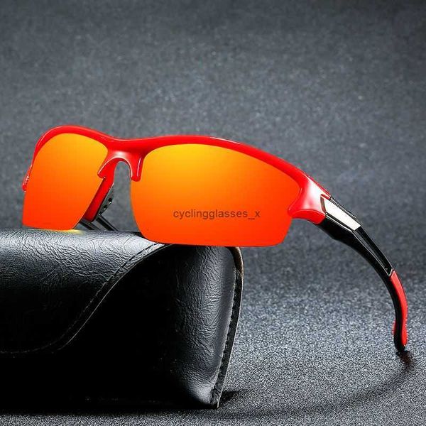 Polarize Spor Güneş Gözlüğü Erkekler ve Kadınlar için Balık Gözlük Sürüş Balıkçılık Gözlükleri Renkli Film