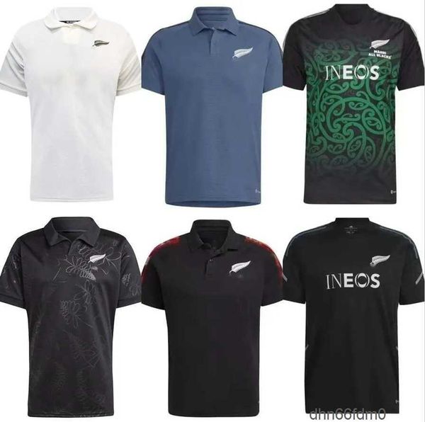 23 24 Tutte le maglie Super Rugby #Black New Jersey Zealand Fashion Sevens 22 Vest Shirt POLO Maillot Camiseta Maglia Tops NKDF