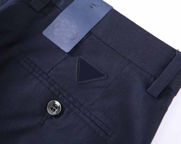 PAA Pantaloni da uomo Designer di lusso Puro cotone Versione di fascia alta di pantaloni casual da lavoro con tessuto personalizzato 1:1 in tinta unita nero Blu kaki