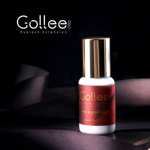 Sun 5ml Gollee Cola para Extensão de Cílios 1s Seca Rápido Cola Extra Forte 68 Semanas Baixo Estímulo Primer de Longa Duração Super Bonder