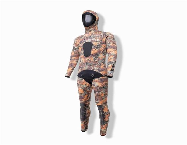 Herren039s Thermo-Neoprenanzug Speerfischen 3 mm Neopren Erwachsene039s Tauchen Schwimmen Schnorcheln Tauchanzug Warme Badebekleidung Kleber1089052